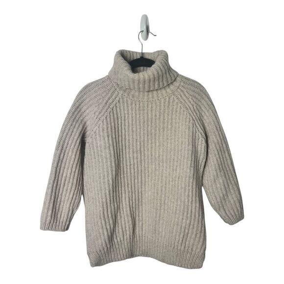 Madewell SZ M chunky turtleneck wool sweater - Picture 1 of 5